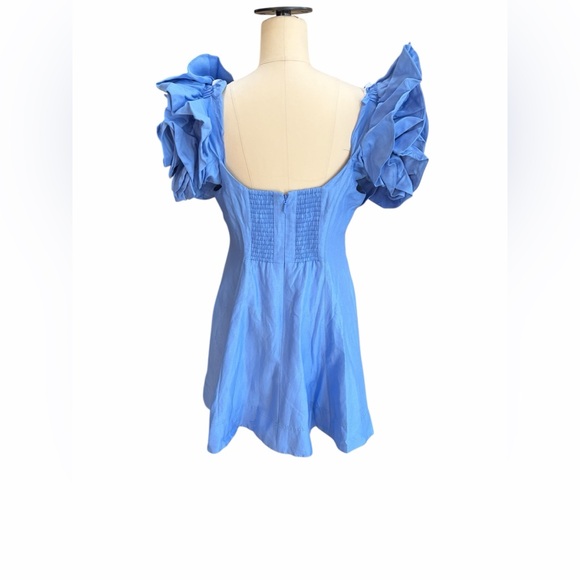 AJE.‎ TWYLA MINI DRESS Blue size 10 - Picture 6 of 11